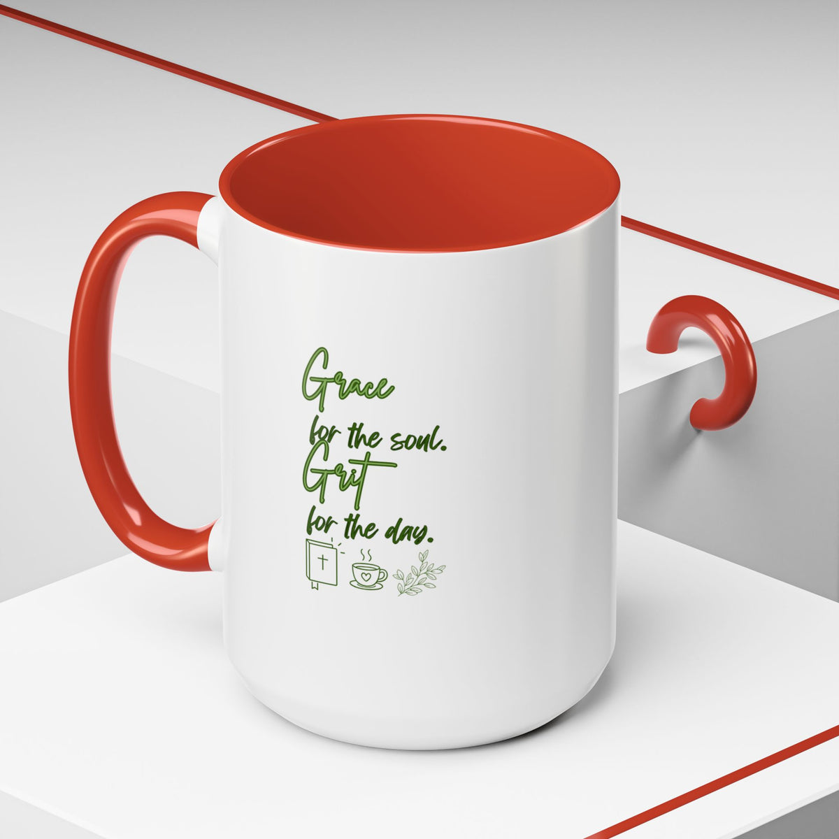 Different day Same God Endless Grace mug | Accent coffee mug